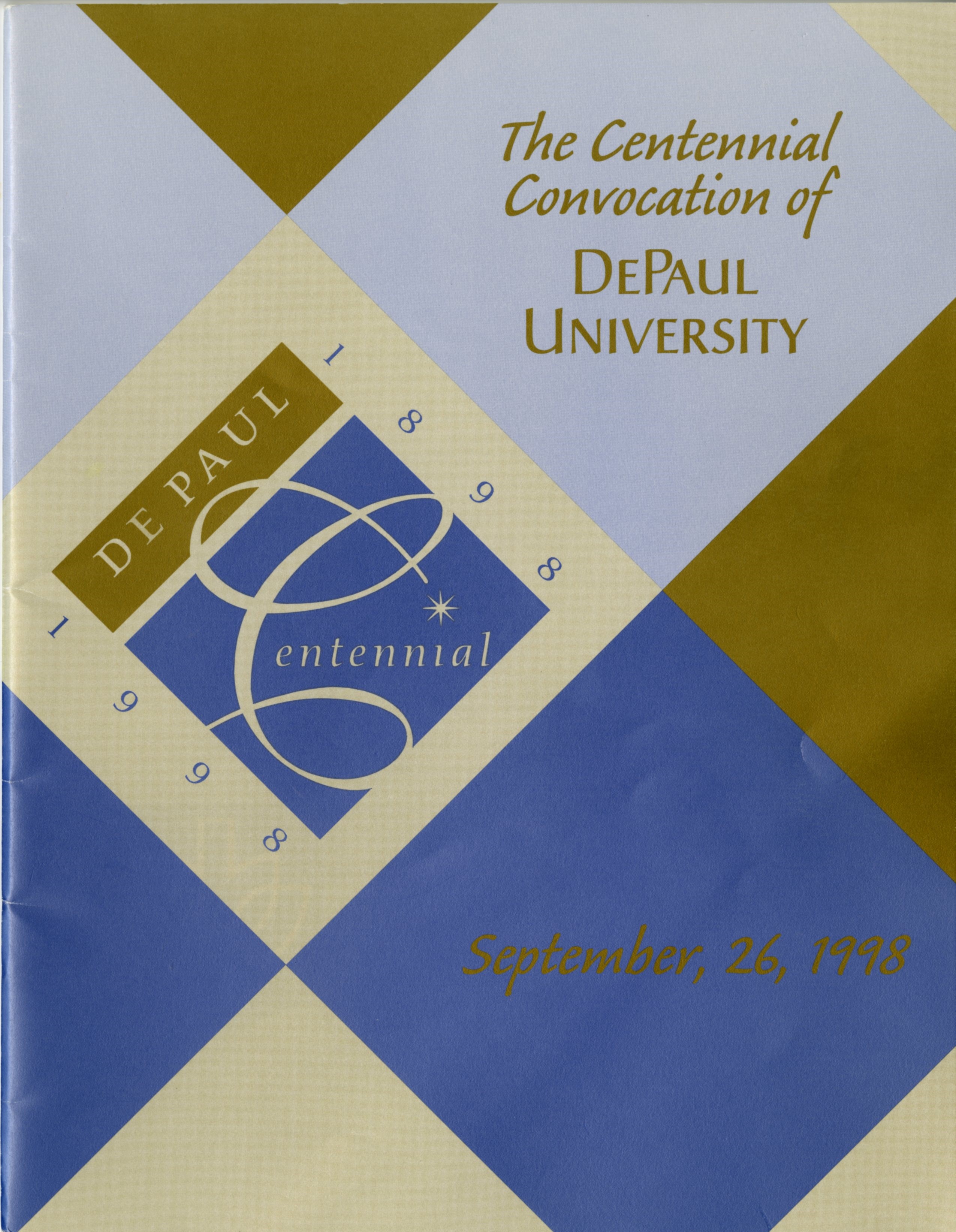 1998 Convocation Program